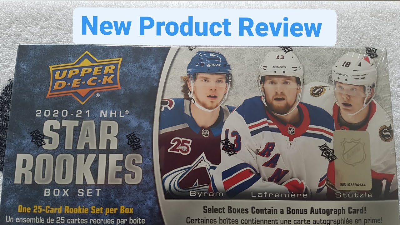 2020-21 Upper Deck Star Rookies Hockey Card Box .