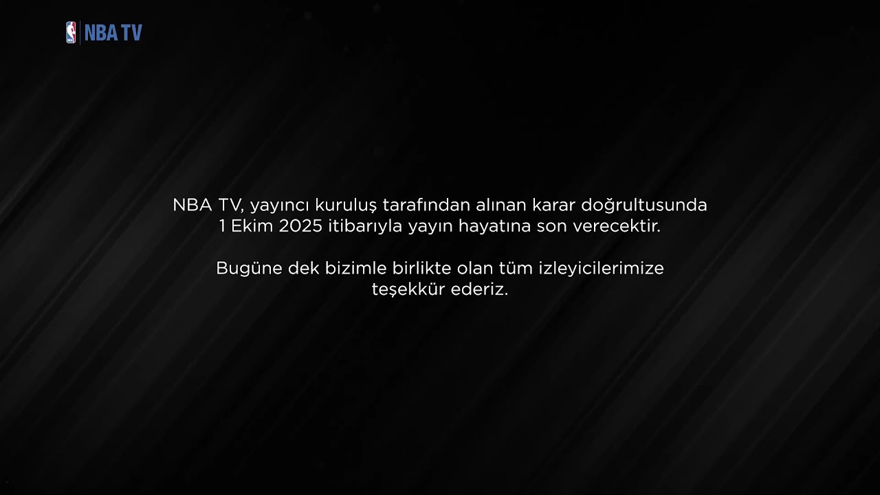 NBA TV (D-Smart & Tivibu Feed): Son Yayın Anı - 30.09.2025 Saat 23:59 (Nette İlk Kez)