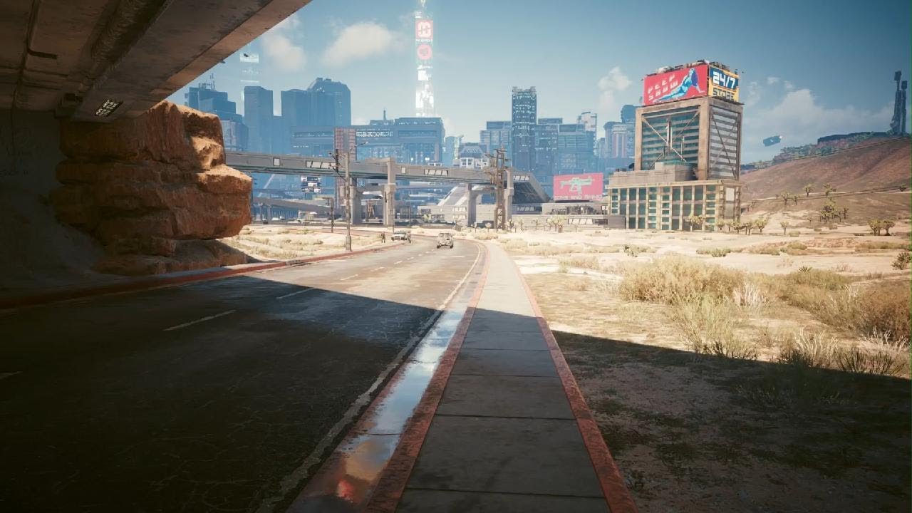💛 24min Cyberpunk walk 💛 Sunset Motel to H8 💛 Late morning 💛