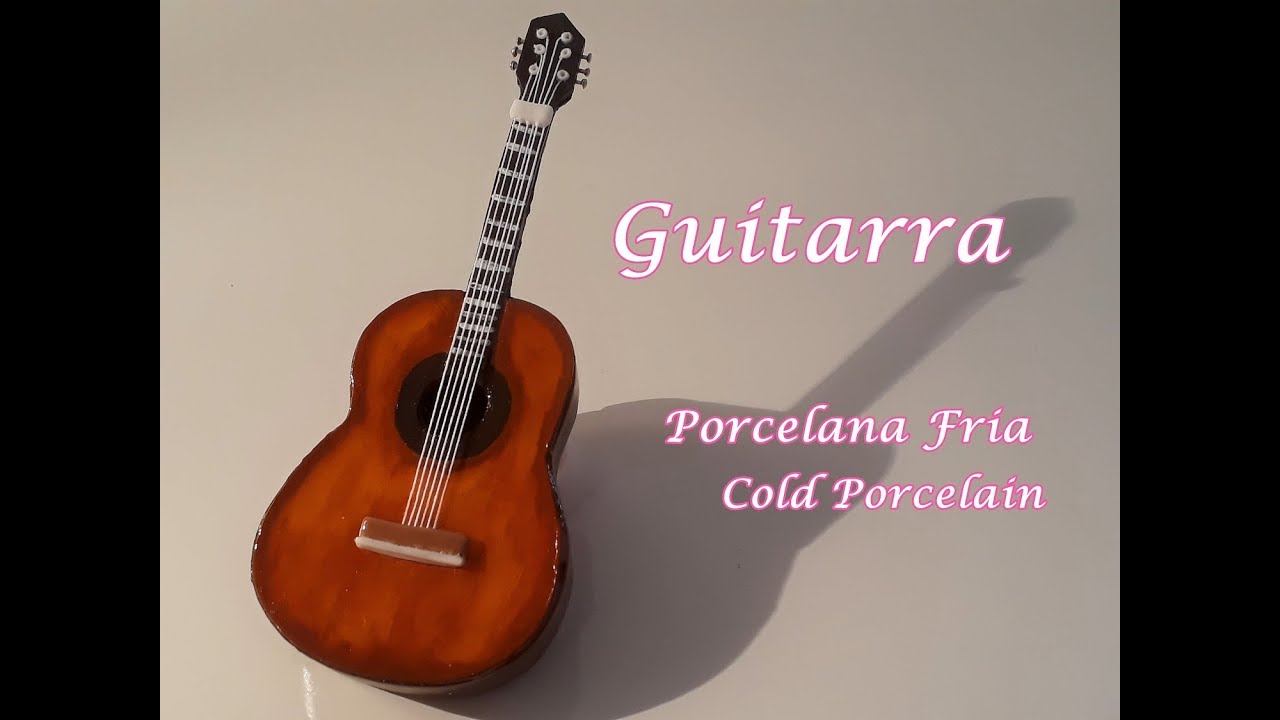 Guitarra en Porcelana Fria  / Cold Porcelain