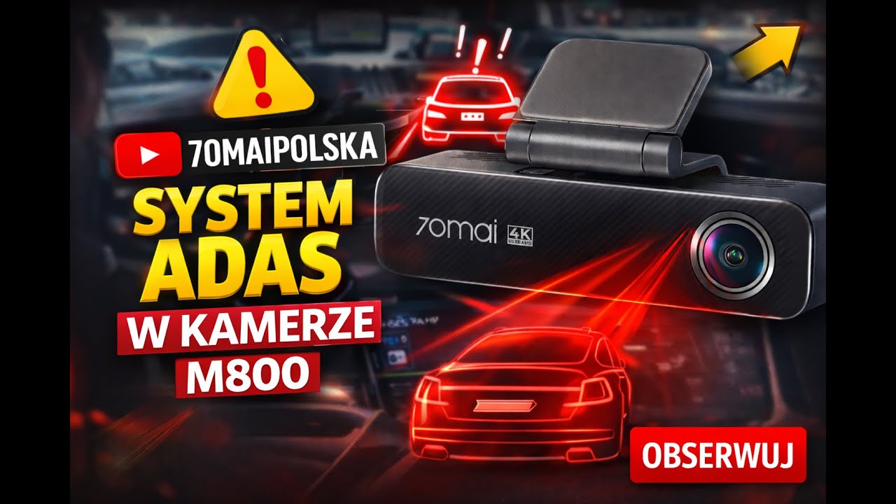 System ADAS w 70mai M800 | test, ustawienia, realne działanie
