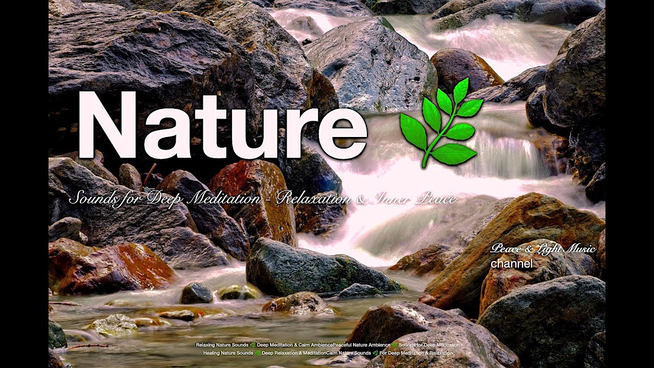 Nature Waterfall Sounds ❄️ Relaxing Winter Ambience (1 Hour).Deep Meditation Nature Sounds.