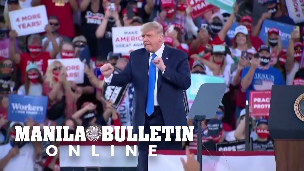 Trump's dance moves at campaign rally go viral