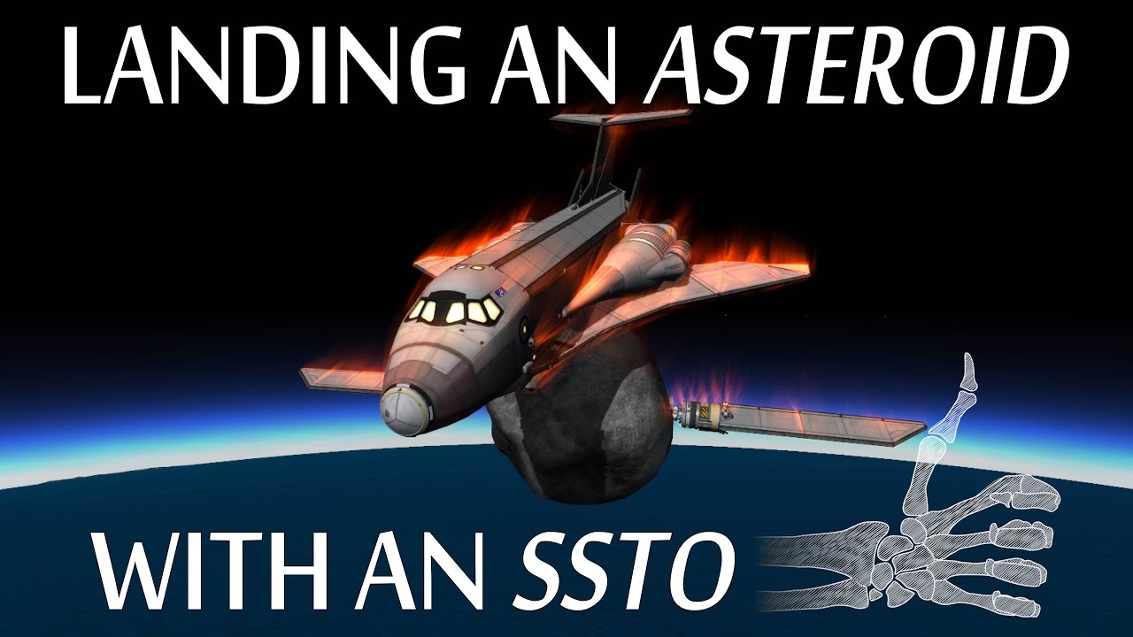 [Stock] Landing an Asteroid Using an SSTO - KSP