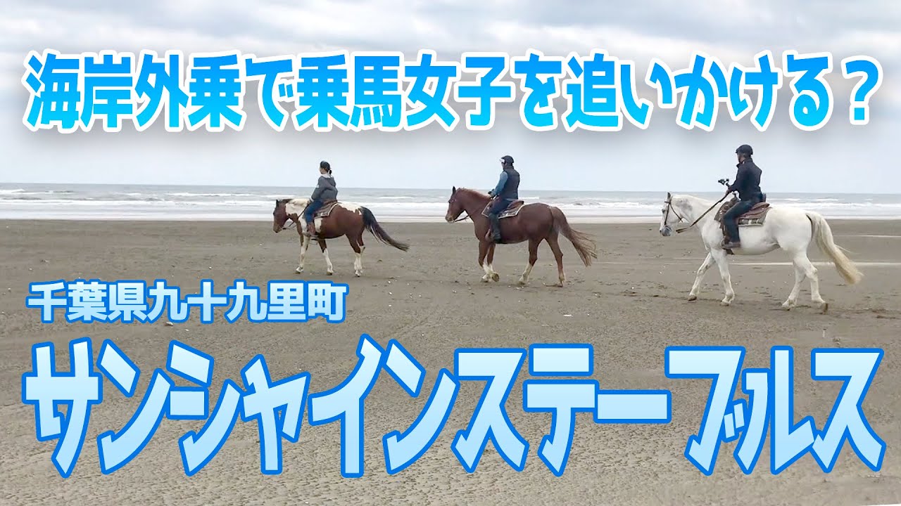 【外乗乗馬】千葉県九十九里町「サンシャインステーブルス」にて海岸での外乗模様Part.2