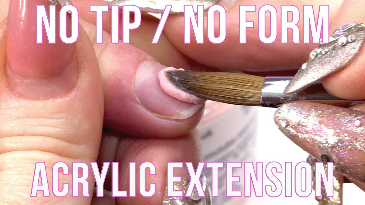 HOW TO EXTEND THE NAIL BED WITHOUT A FORM OR A TIP - NAIL HACK