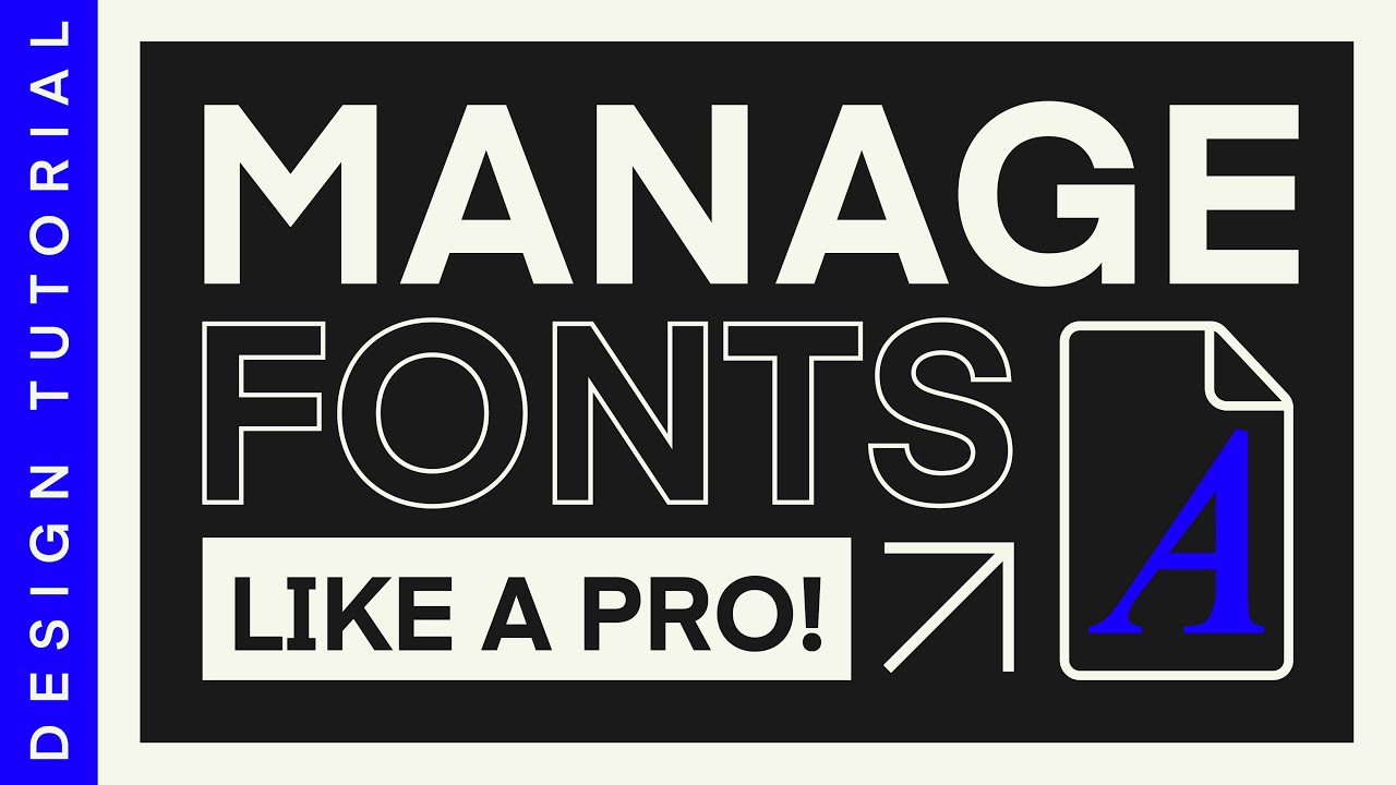 The BEST Way to Organise Your Fonts! - Featuring FontBase