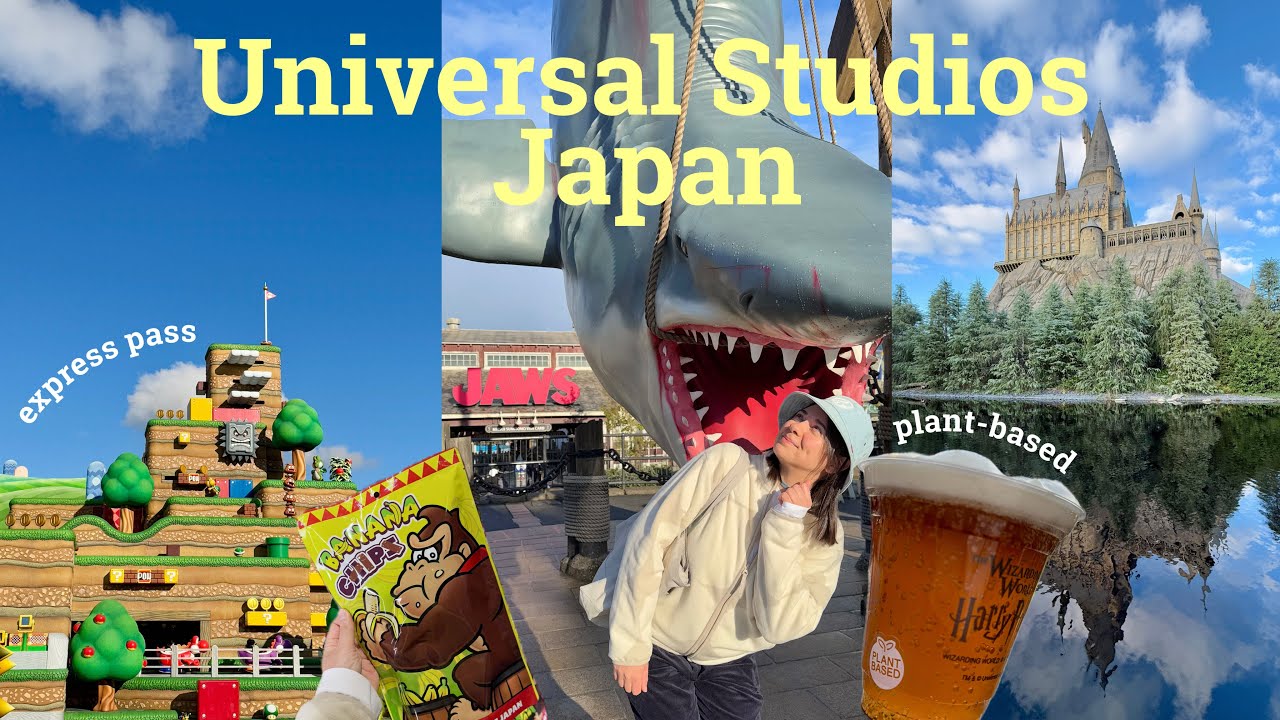 Universal Studios Japan as a vegan | BUTTERBEER 🍺🌱 and rides | Osaka Vlog - Pt 3