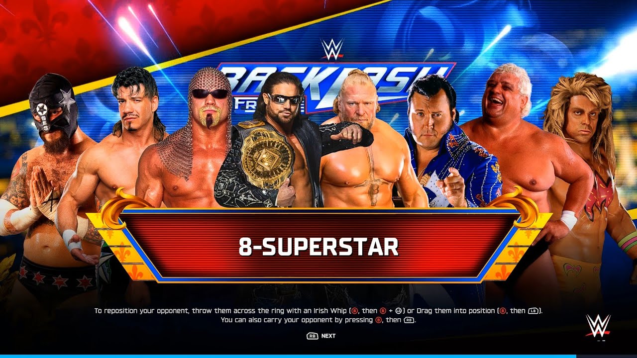 WWE 2K25 - 8 SUPERSTAR ELIMINATOR MATCH AT BACKLASH || EXTREME RULES  MATCH || PS5 PRO 4K60 ||
