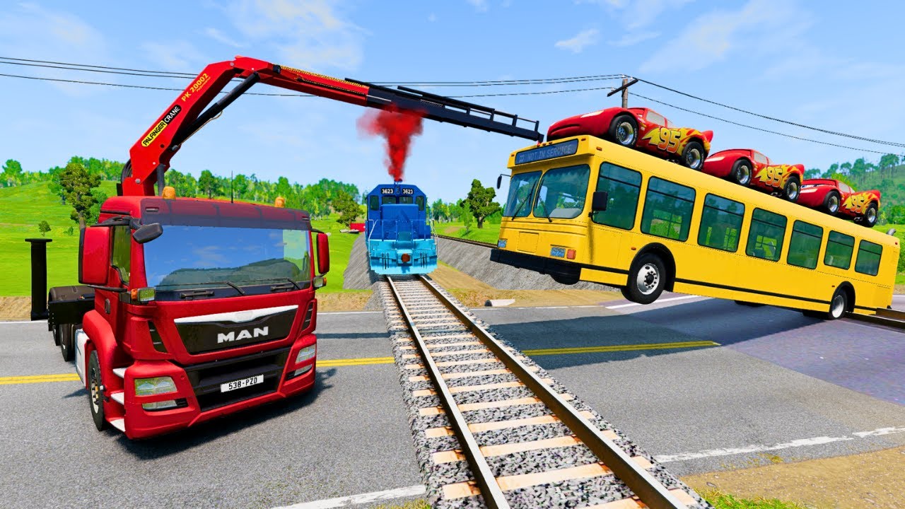 Trucks Cars vs Massive Speed Bumps vs Giant Bulge BeamNG Drive