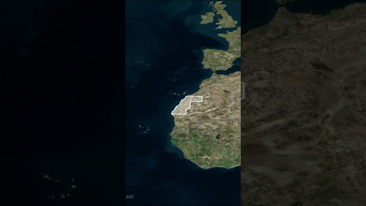 pero &iquest;qu&eacute; es este pa&iacute;s en gris en un mapa? #mapas #geografias #africa