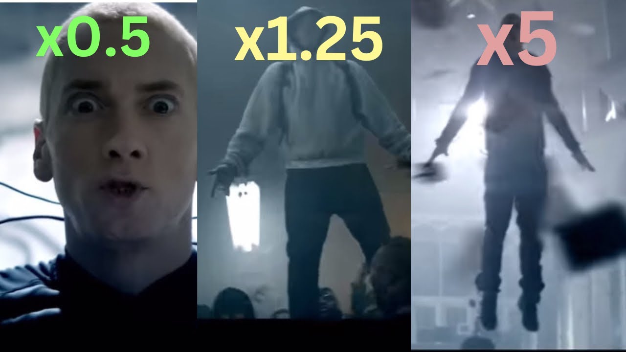 Rap God by Eminem at Different Speeds 🔥