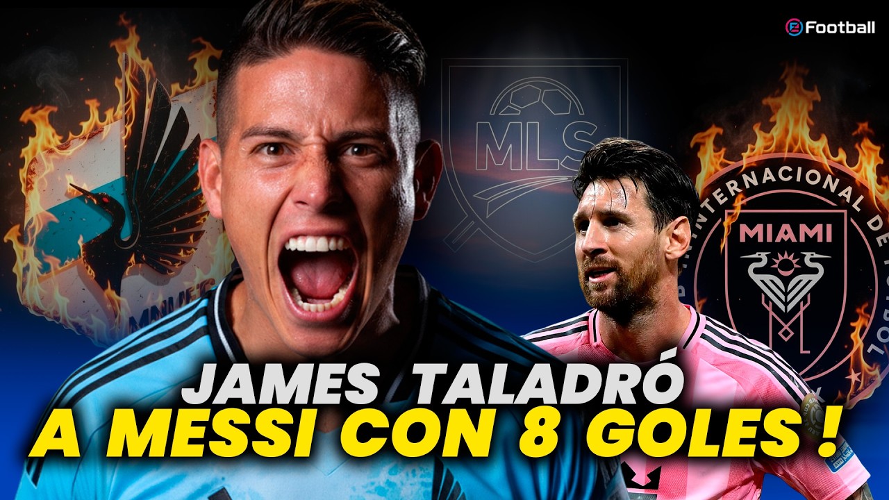 MINNESOTA goleó 8 a 0 a INTER MIAMI en partido definitorio con goles de JAMES RODRÍGUEZ