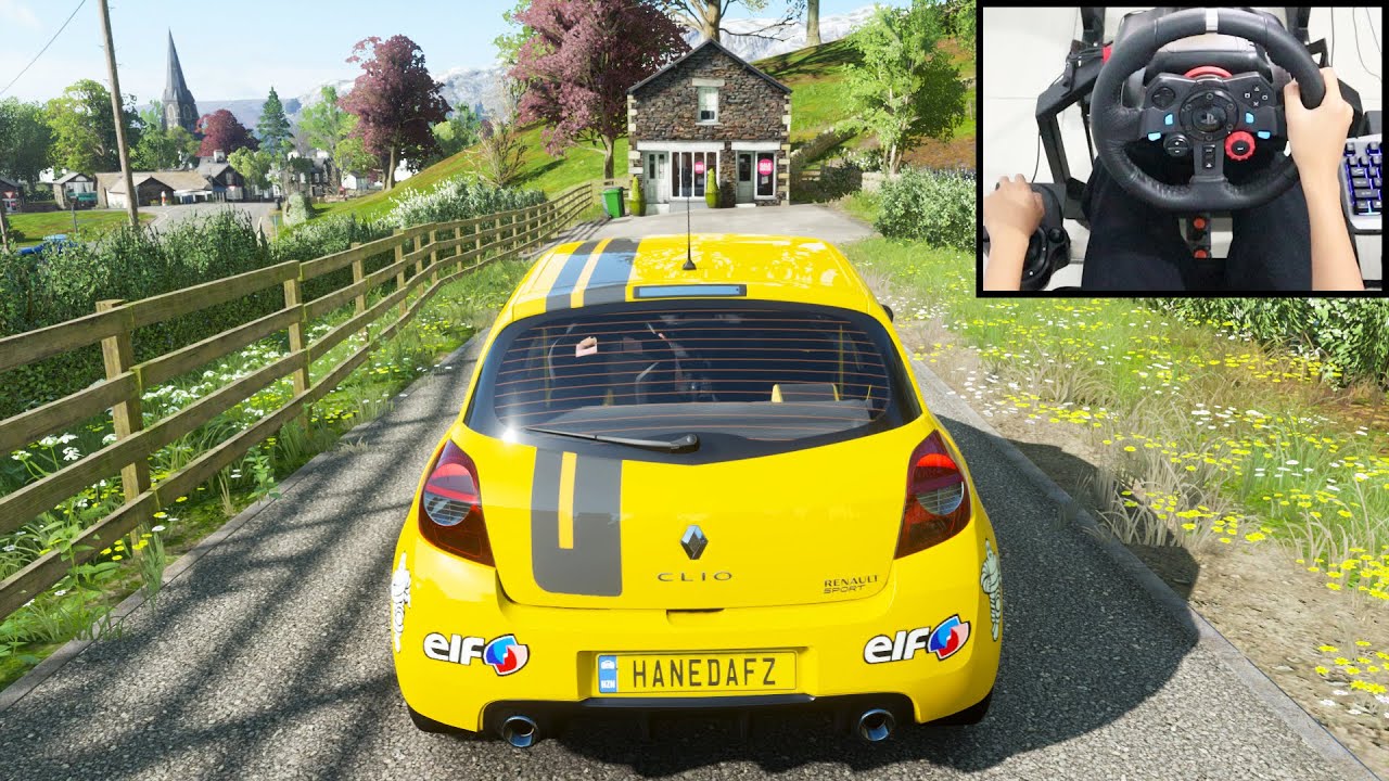 Renault Clio 200 - Forza Horizon 4 | Logitech g29 gameplay
