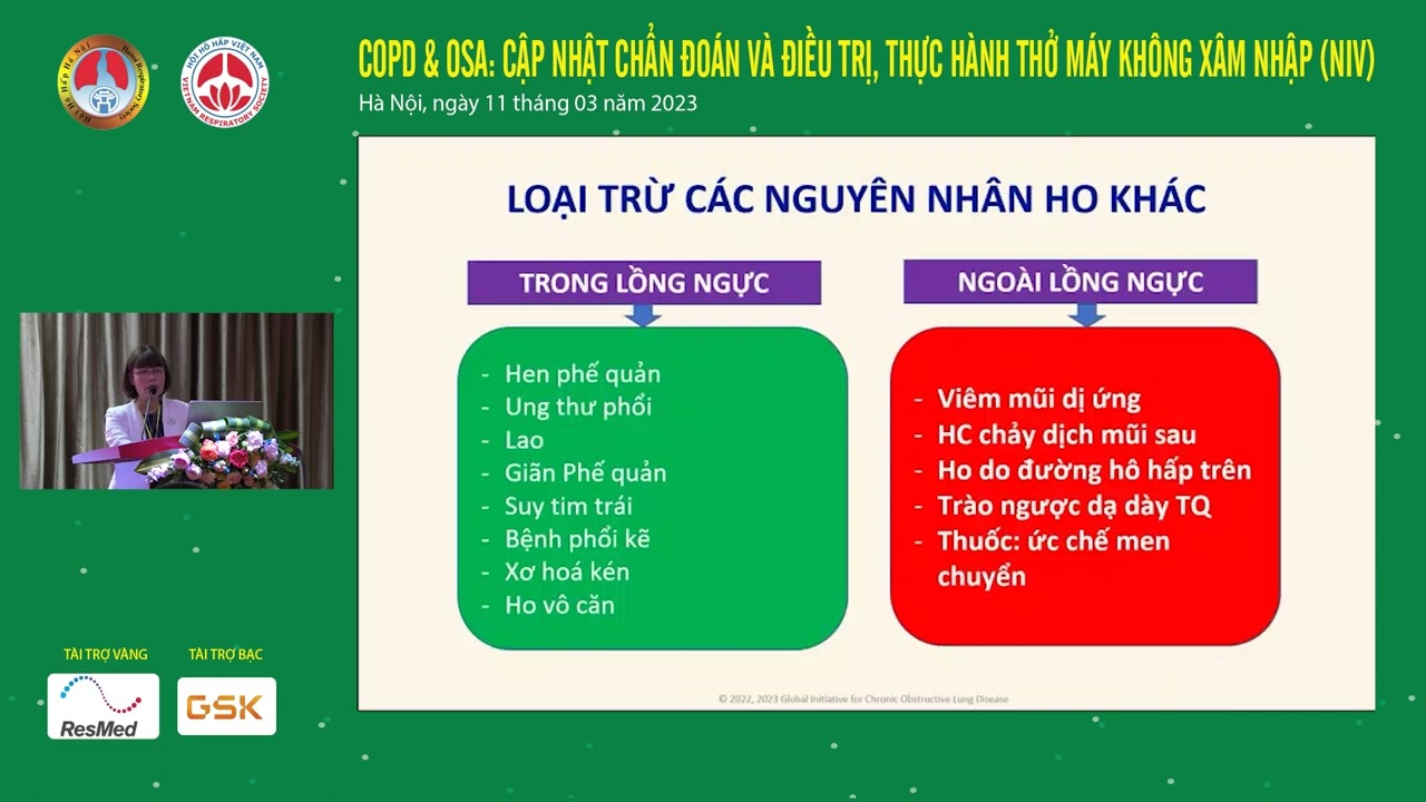 Cập nhật chẩn đoán và điều trị COPD theo GOLD 2023