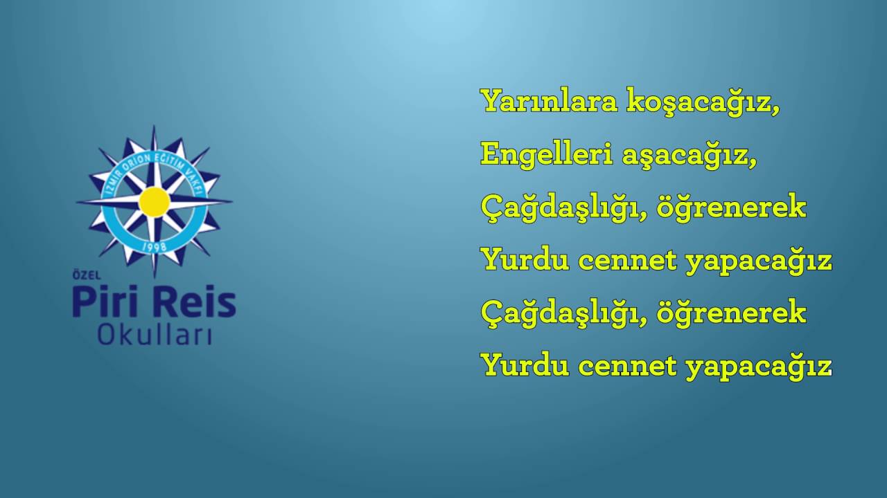 Piri Reis Marşı Sözlü Karaoke
