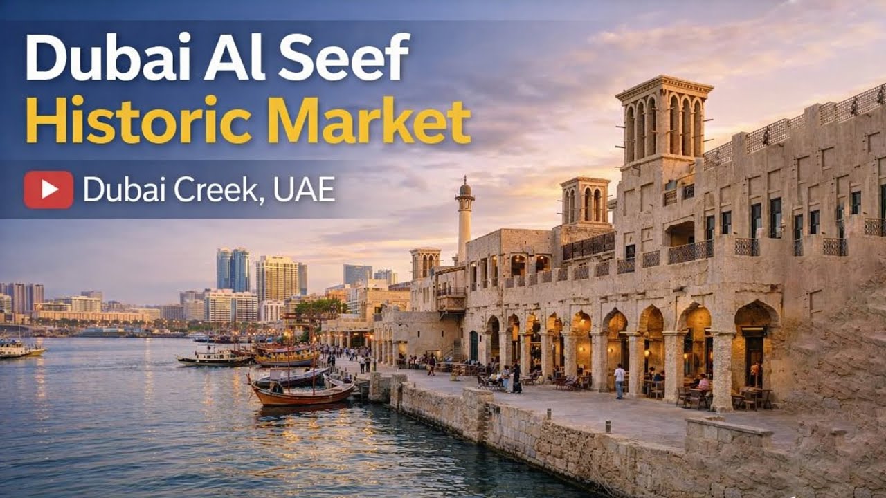 Dubai 2026. Al Seef Historic Market Walking Tour | Old Dubai by the Creek (4K)