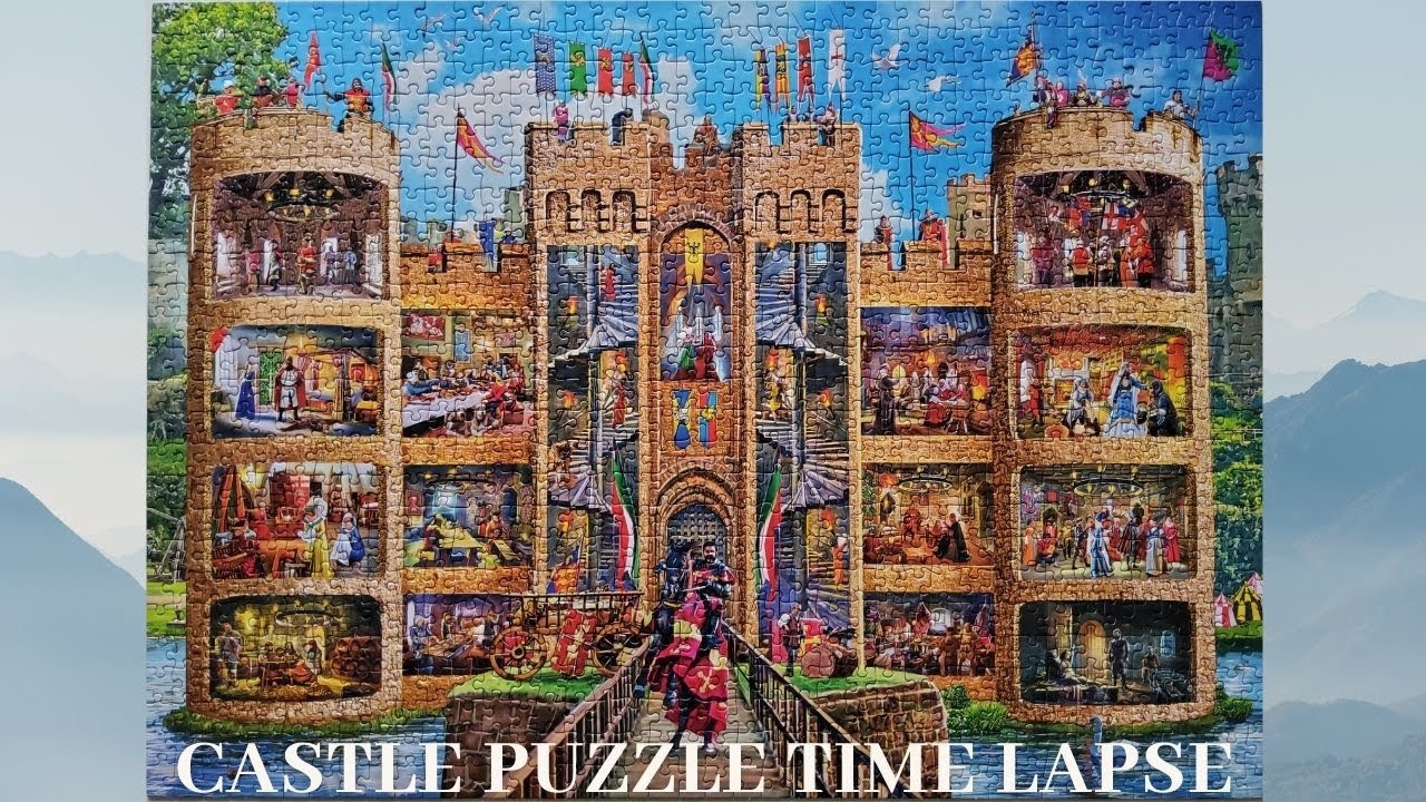 Gibsons Castle Jigsaw Puzzle Time Lapse 1000 Pieces - (Oddly Satisfying)