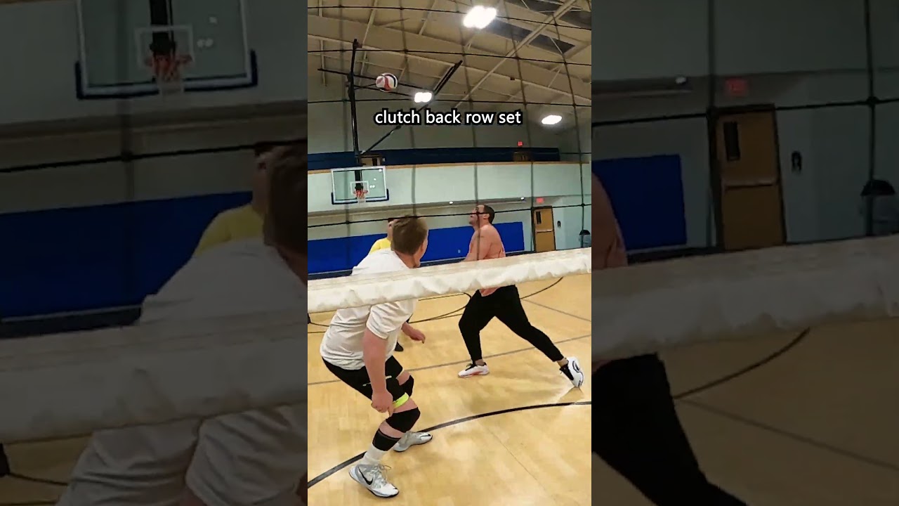 Blonde guy hits anything #POV #volleyball