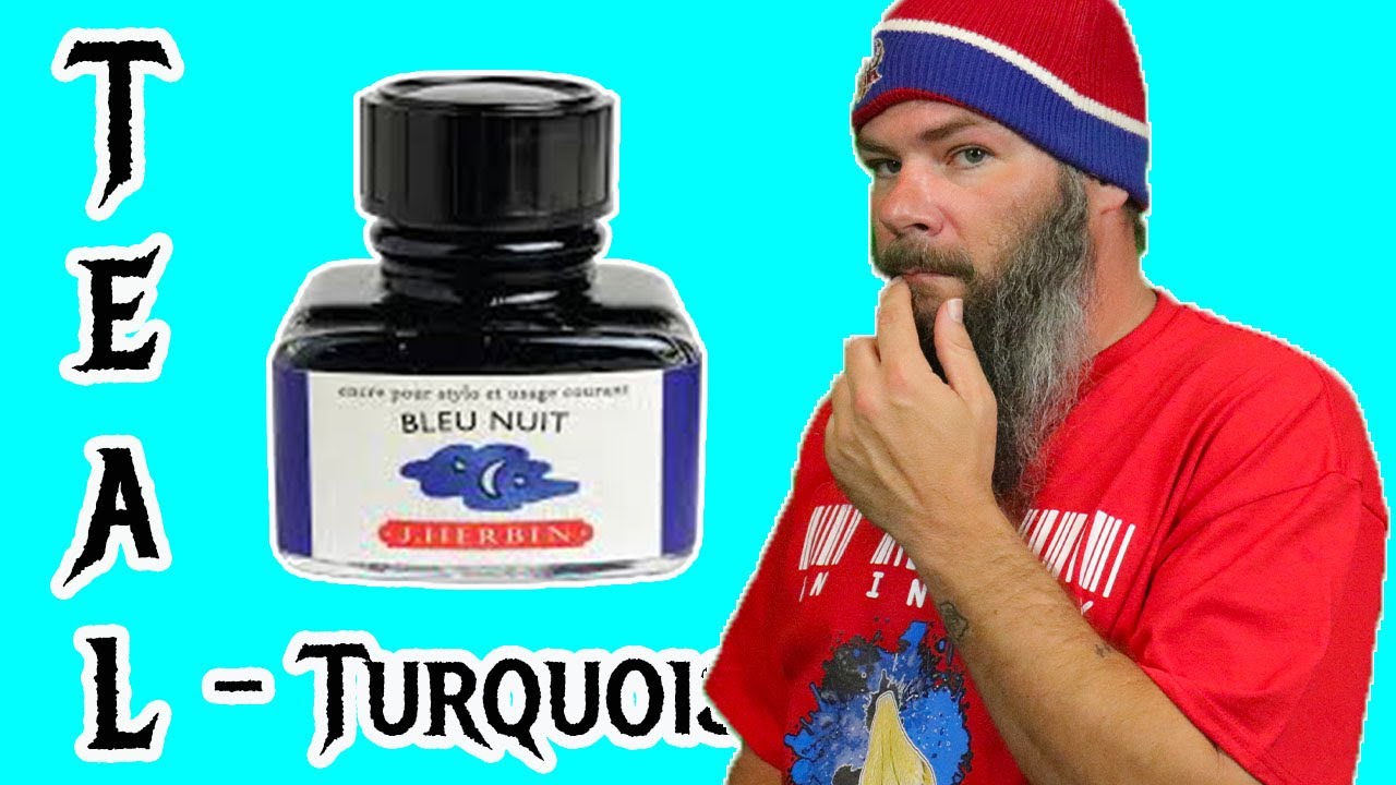 J  Herbin Diablo Menthe Fountain Pen Ink #fountainpenink #fountainpens