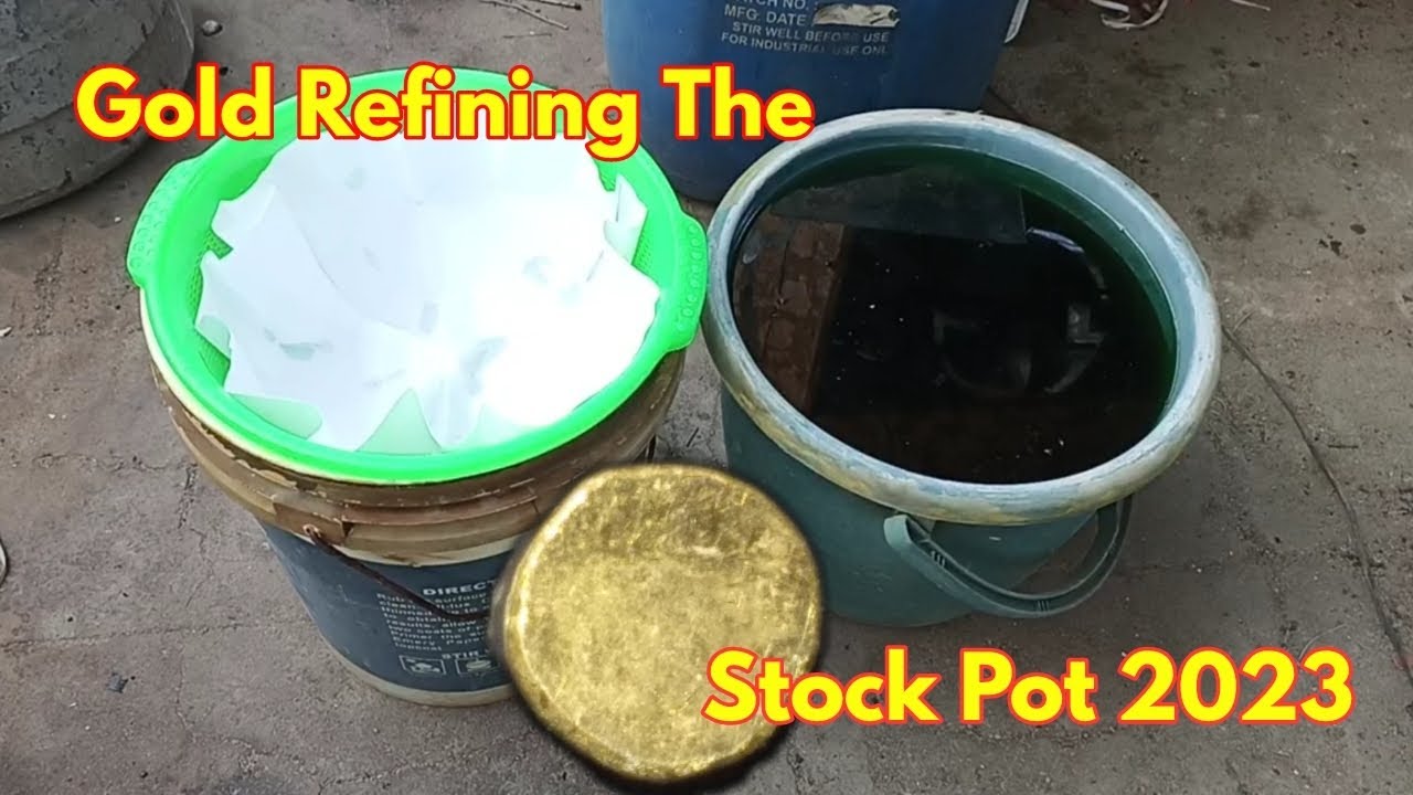 Gold Refining the stock pot/gold recovery from stock pot