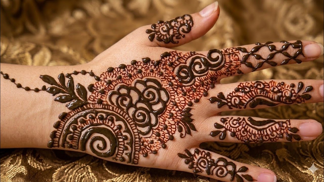 Beautiful Back Hand Mehndi Design 2026♥️✨| Eid Special Mehndi for Beginners | Latest Henna Tutorial