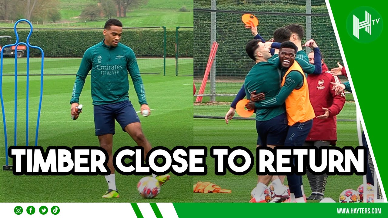 Timber CLOSE to return as EVERY Arsenal player trains ahead of the UCL clash against Bayern Munich