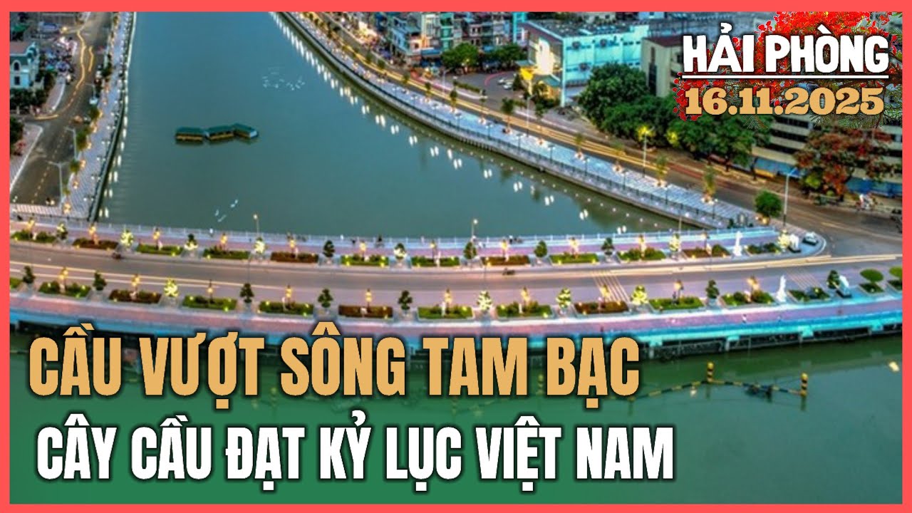Dạo bước trên cầu vượt Sông Tam Bạc (Hải Phòng) | 16.11.2025.