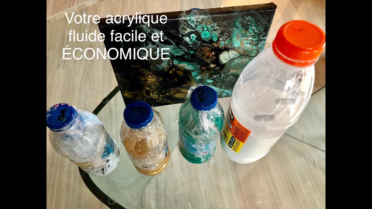 fabriquer Acrylique fluide pouring économique et rapide ET le conserver facilement/Astuce à voir