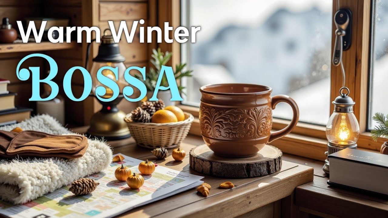 ☕❄️ Теплый зимний босса-нова джаз ~ Уютные вибрации кофейни и расслабляющее пианино