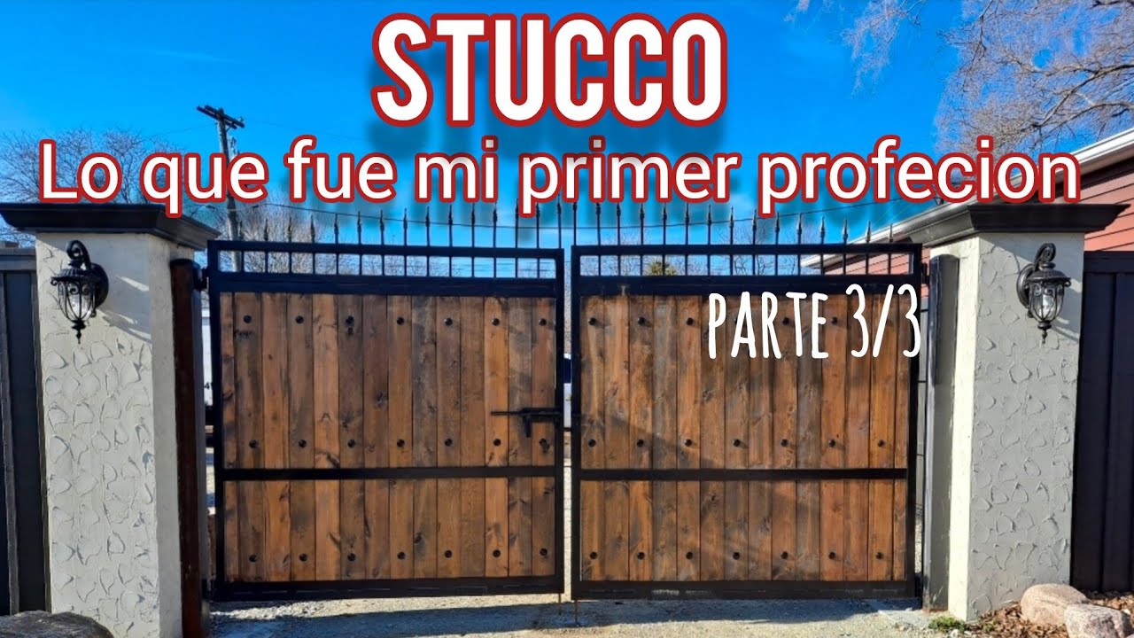 Contento con el resultado de los pilares de stucco