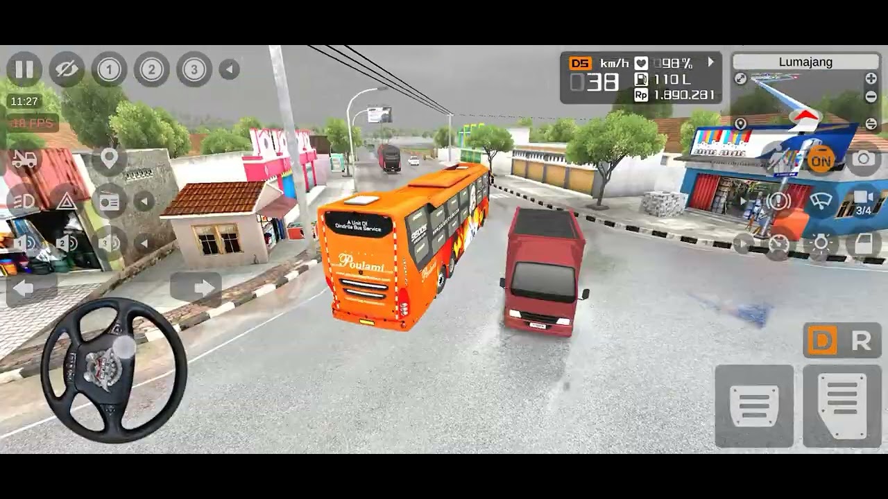 VOLVO BUS MOD FOR BUS SIMULATOR INDONESIA #bussidindonesia #viralvideo #volvobus #games 