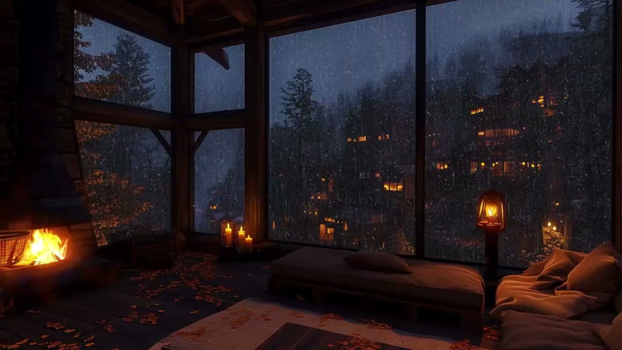 Cozy Storm Cabin Retreat 🌧️ | Serene Rain Ambience for Mental Reset and Deep Focus Flow