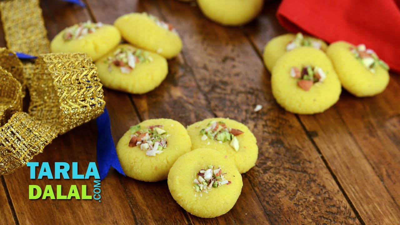मलाई पेड़ा - Malai Peda by Tarla Dalal / Diwali Special Mithai