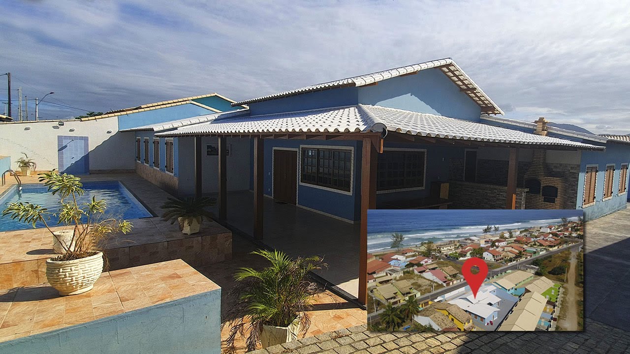 MANSÃO NA PRAIA DE PONTA NEGRA, MARICÁ-7 QTS, PISCINA E CHURR.- ÓTIMO PARA POUSADA OU CASA DE FESTAS
