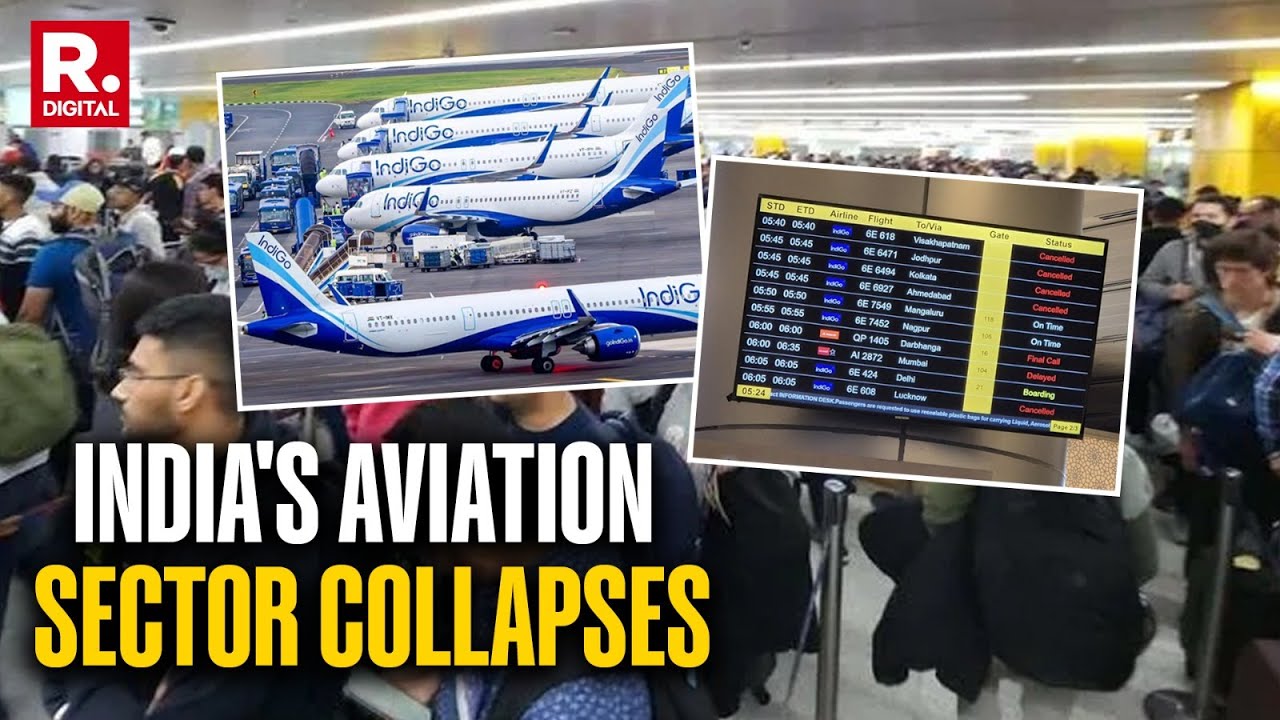 Indian Aviation Chaos: Nationwide Chaos Erupts As Several Flights Are Delayed And Cancelled