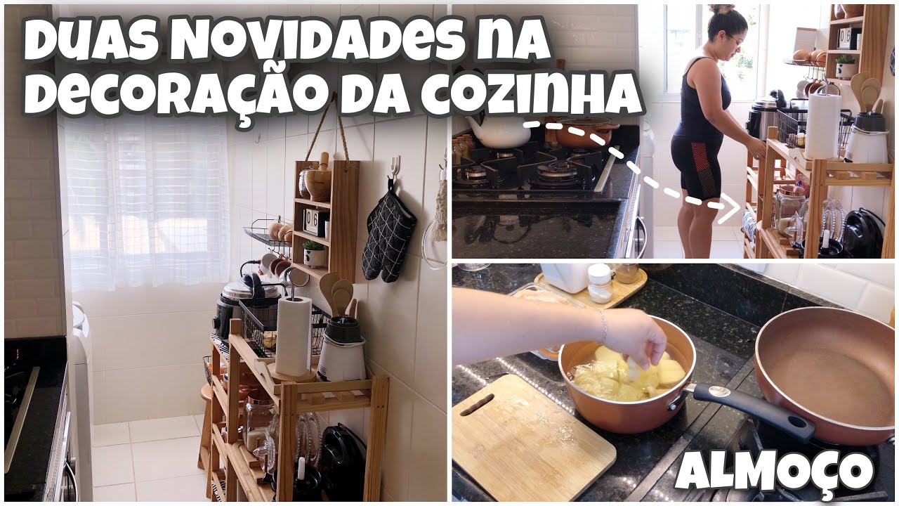 VLOG - TIVE UMA SUPER IDEIA FUNCIONAL E DECORATIVA PRA COZINHA + ALMOÇO - Simplifique com Dani Brito