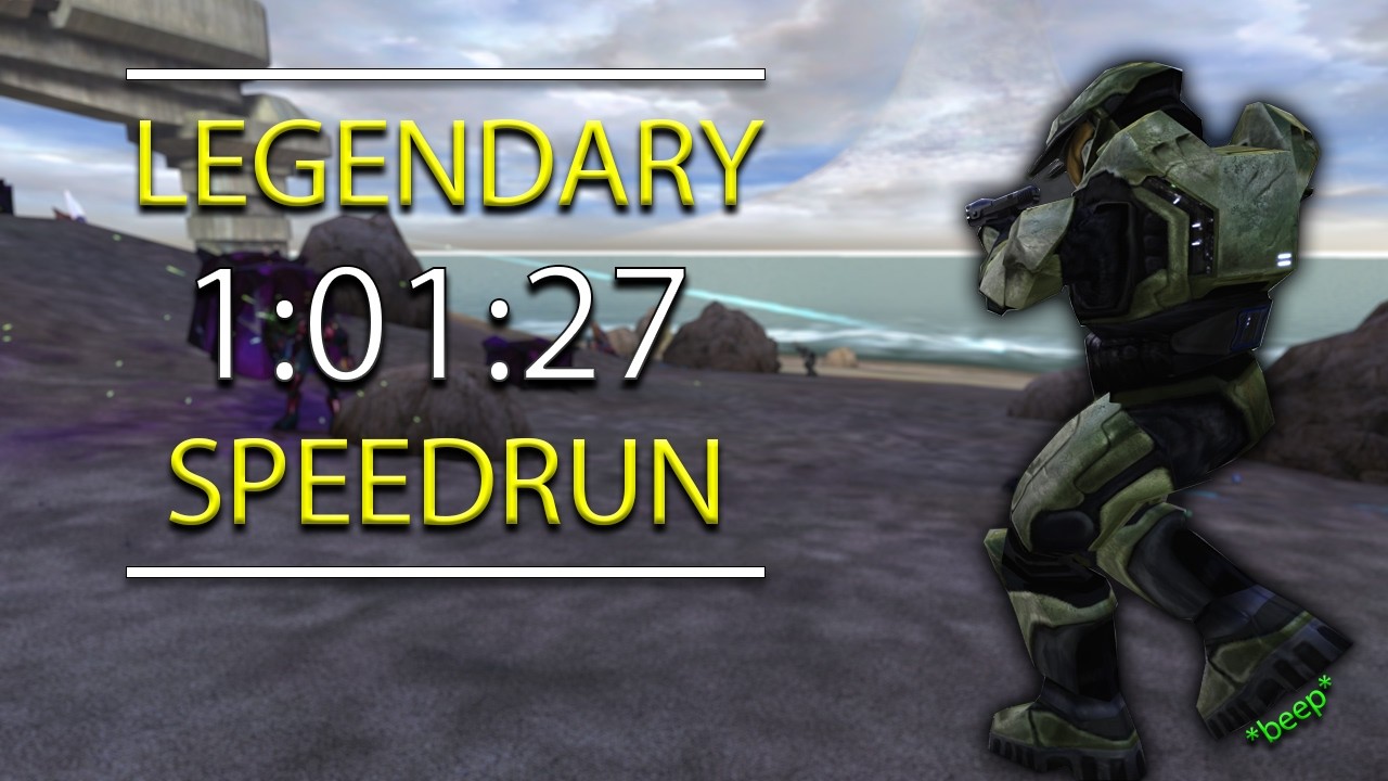 [WR] Halo CE за 1:01:27 | Легендарный спидран |