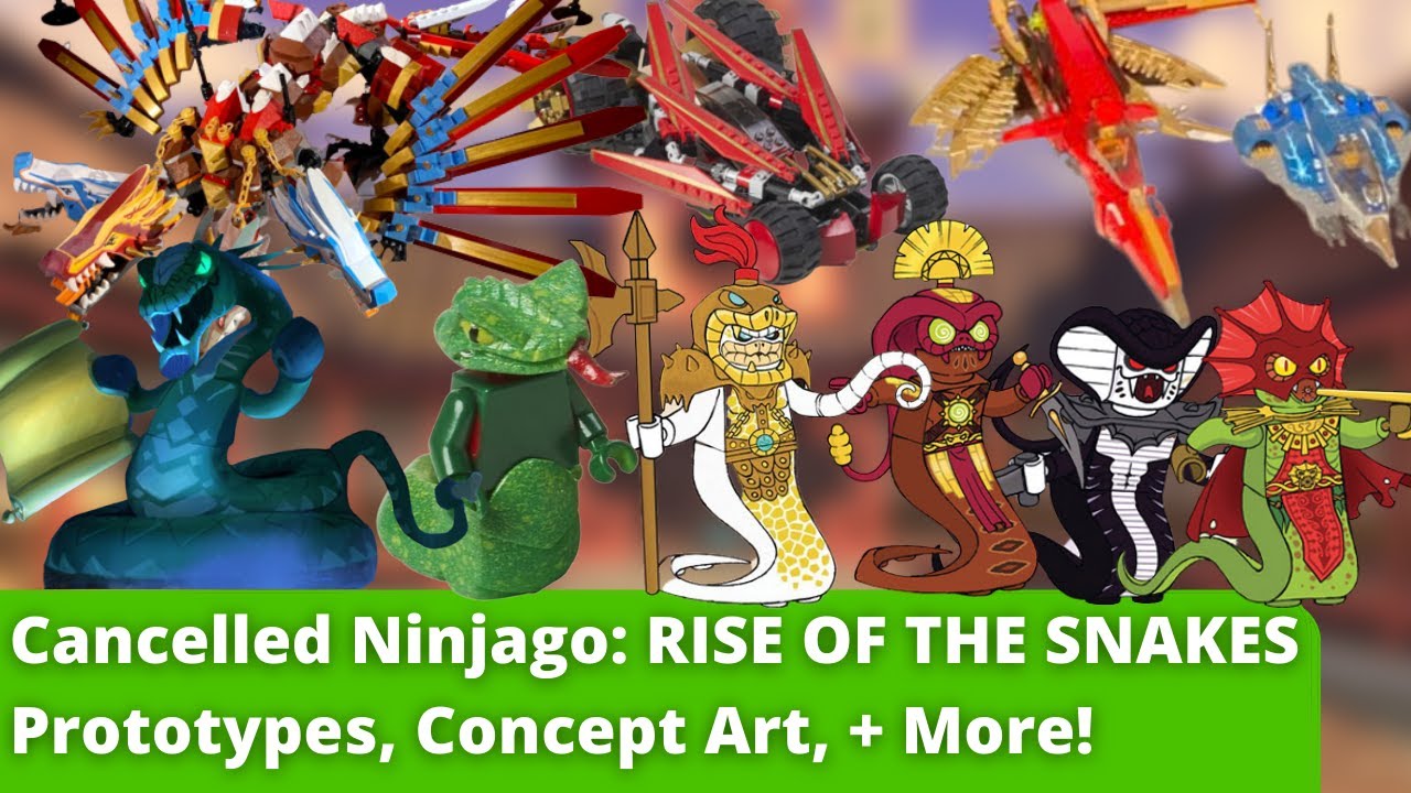 Ninjago Rise of the Snakes: Cancelled Sets, Concept Art, and Prototypes!