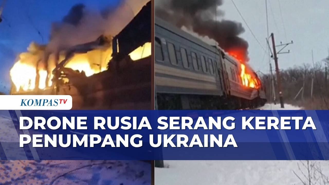 Kereta Penumpang di Ukraina Jadi Sasaran Serangan Drone Rusia | SAPA PAGI