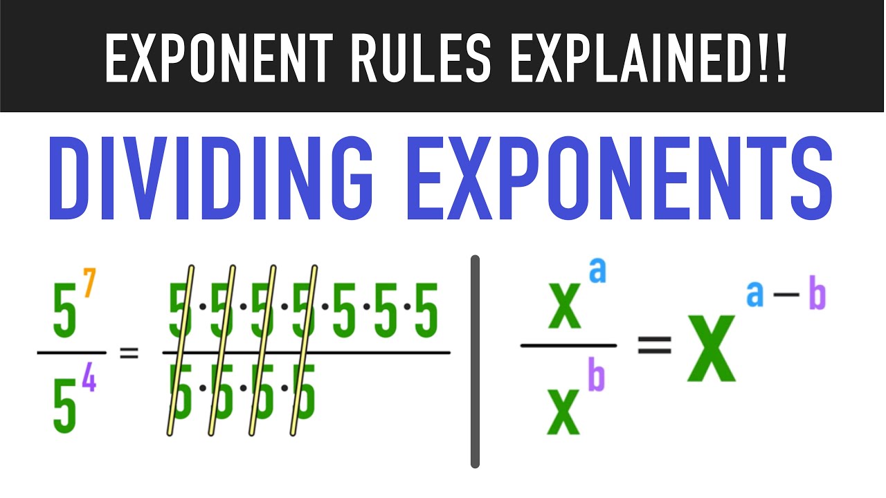Dividing Exponents Explained in 3 Minutes!