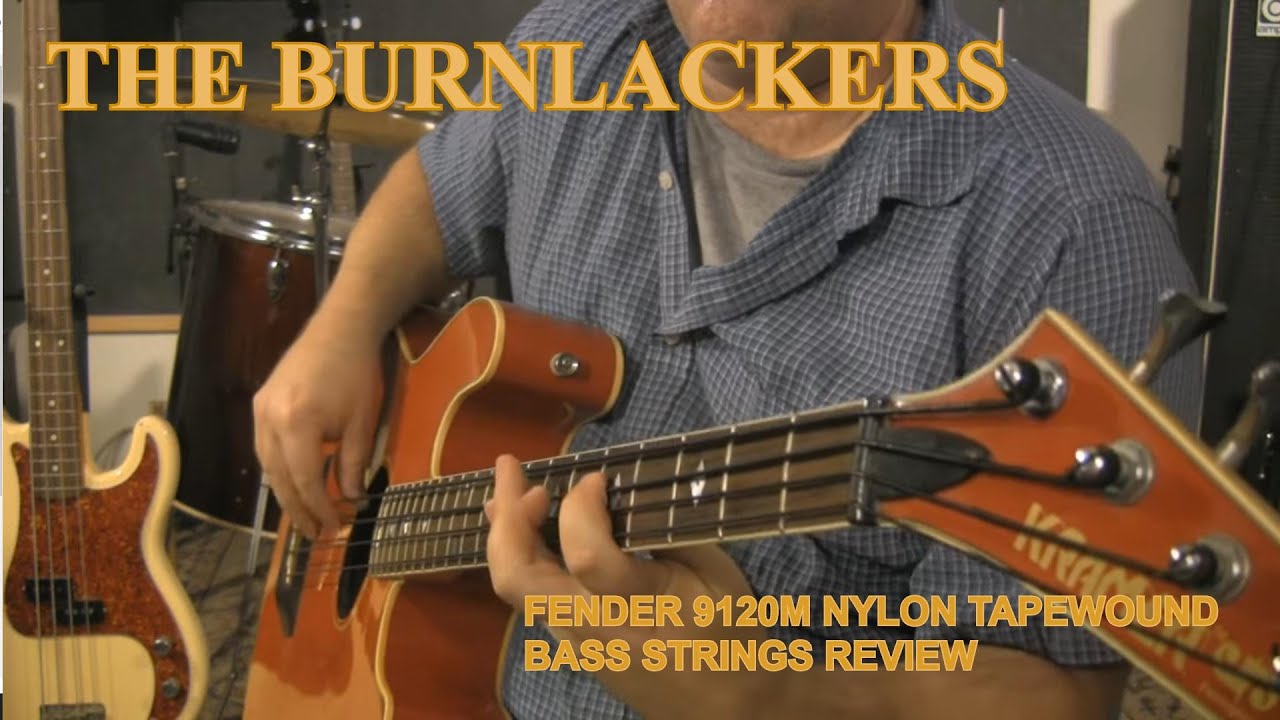 Fender 9120M Nylon Tape Wound Bass Strings Review - THE BURNLACKERS