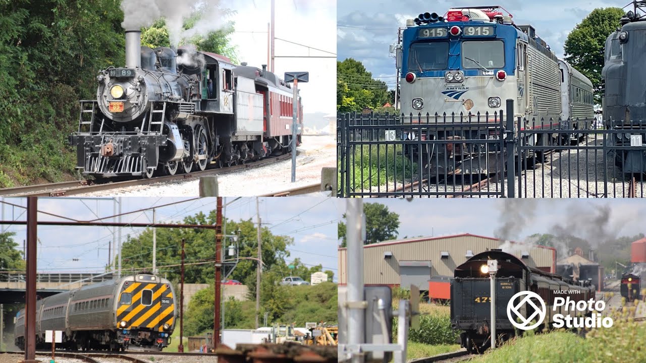 Railfanning at strasburg PA (8/21/22) (a lot of railfanners) (MOST VIEWED VIDEO)