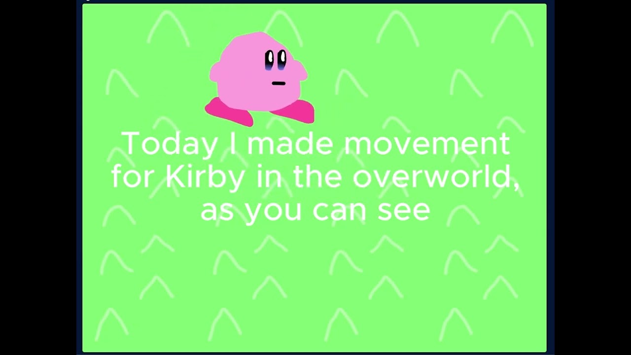 Day 1 of making a kirby rpg!
