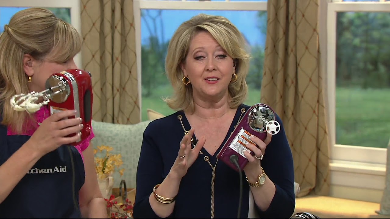 KitchenAid 9-speed Digital Hand Mixer with Whisk & Blender Rod on QVC