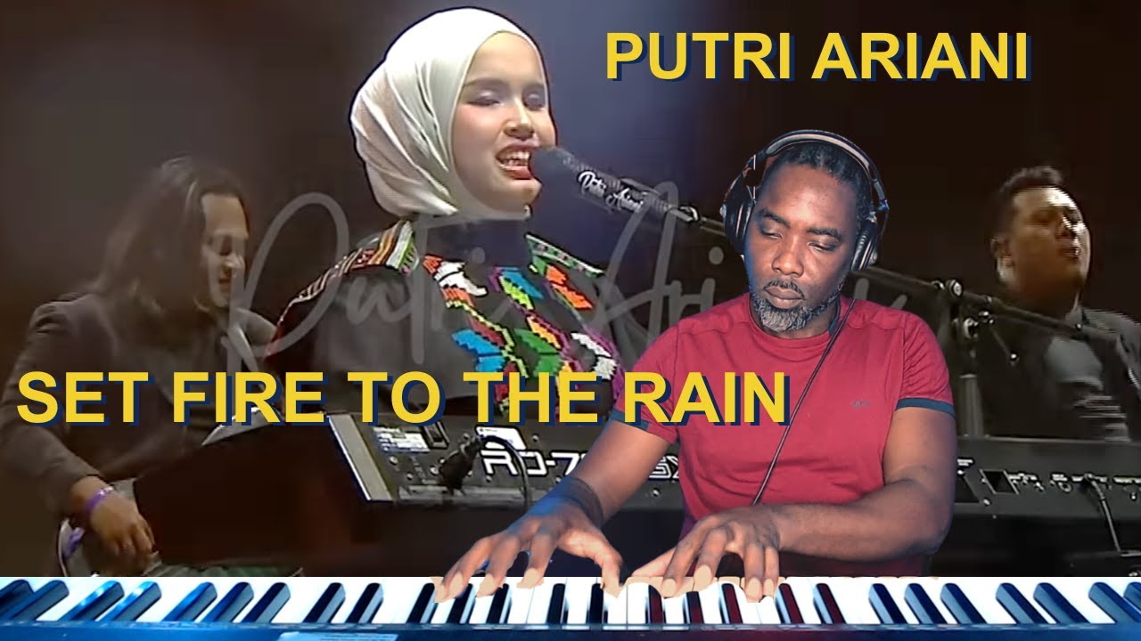 PUTRI ARIANI  SET FIRE TO THE RAIN (LIVE PERFORM) ADELE COVER (REACTION)