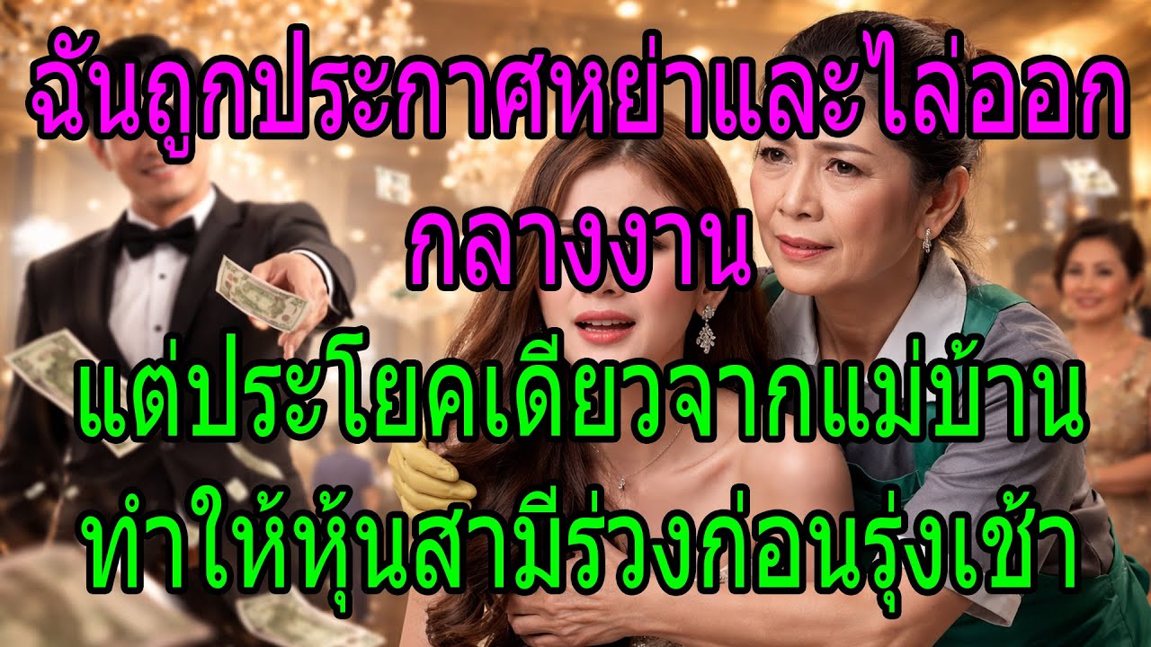 ฉันถูกประกาศหย่าและไล่ออกกลางงาน แต่ประโยคเดียวจากแม่บ้าน ทำให้หุ้นสามีร่วงก่อนรุ่งเช้า