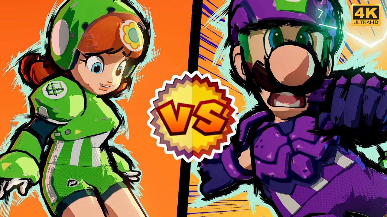 Mario Strikers: Battle League - Team Diasy [ WARRIORS ] Vs. Team Luigi [ SCRAMBLERS ]