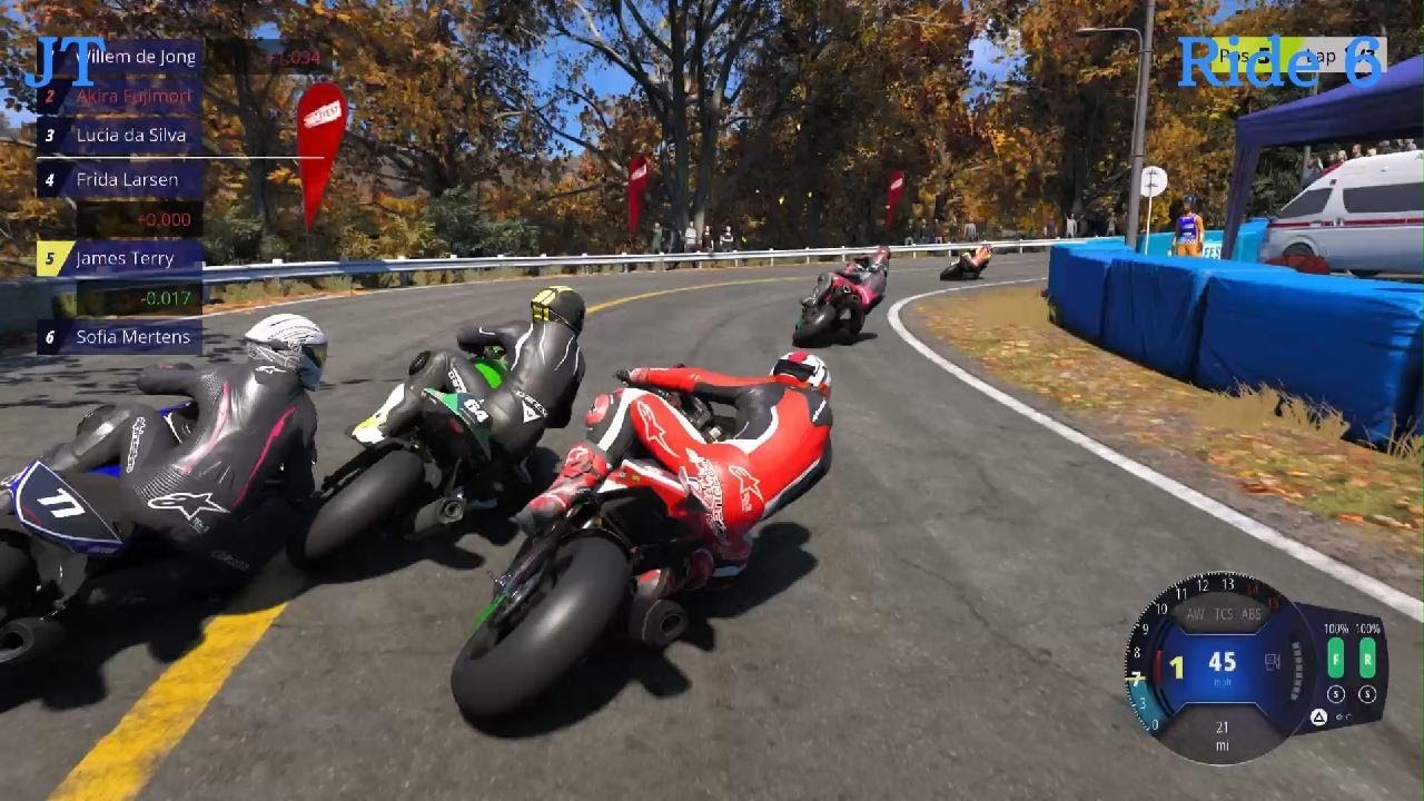 RIDE 6 PS5-Mount Gunma Gunma Peak Race #1-JT On Aprilia RSV4 Factory