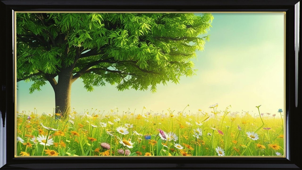 Peinture spirituelle de l'Arbre de Vie | Artv immersif | &Eacute;cran de veille &eacute;l&eacute;gant